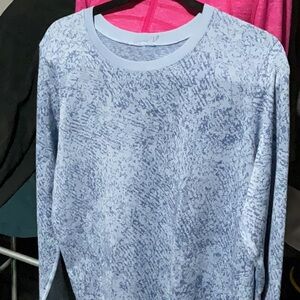 Lululemon Blue Textured Long Sleeve
